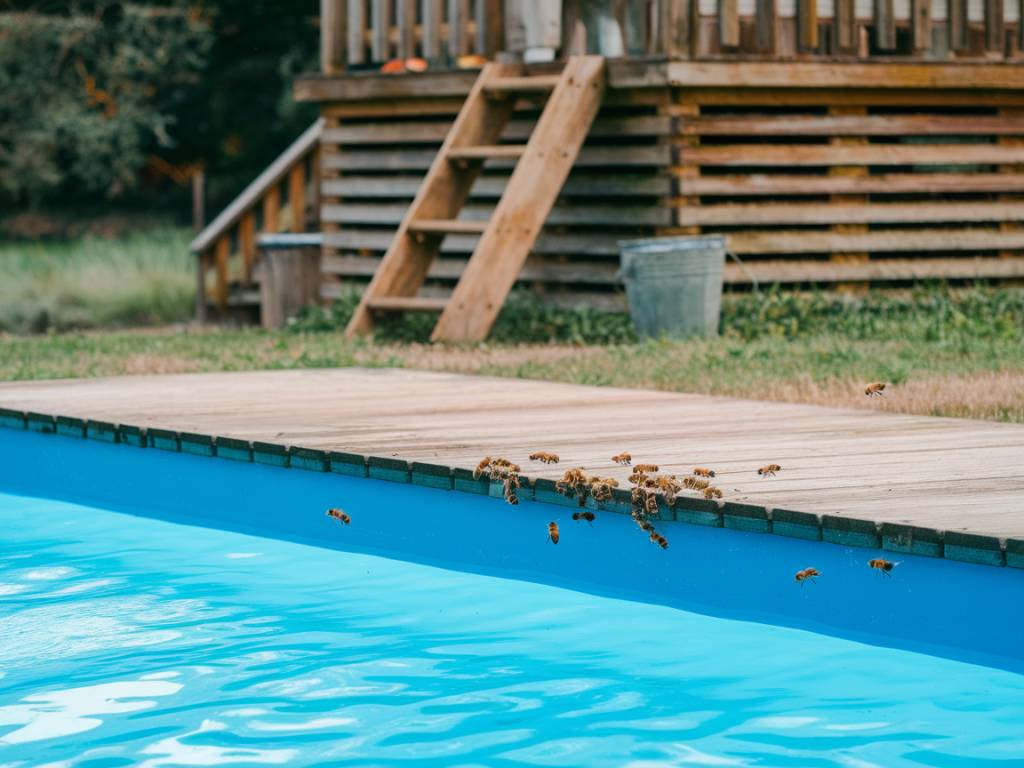 Comment éloigner les abeilles de la piscine : astuces et solutions